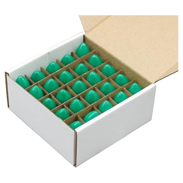 Caja de 25 bombillas C7 combustión constante verde_4