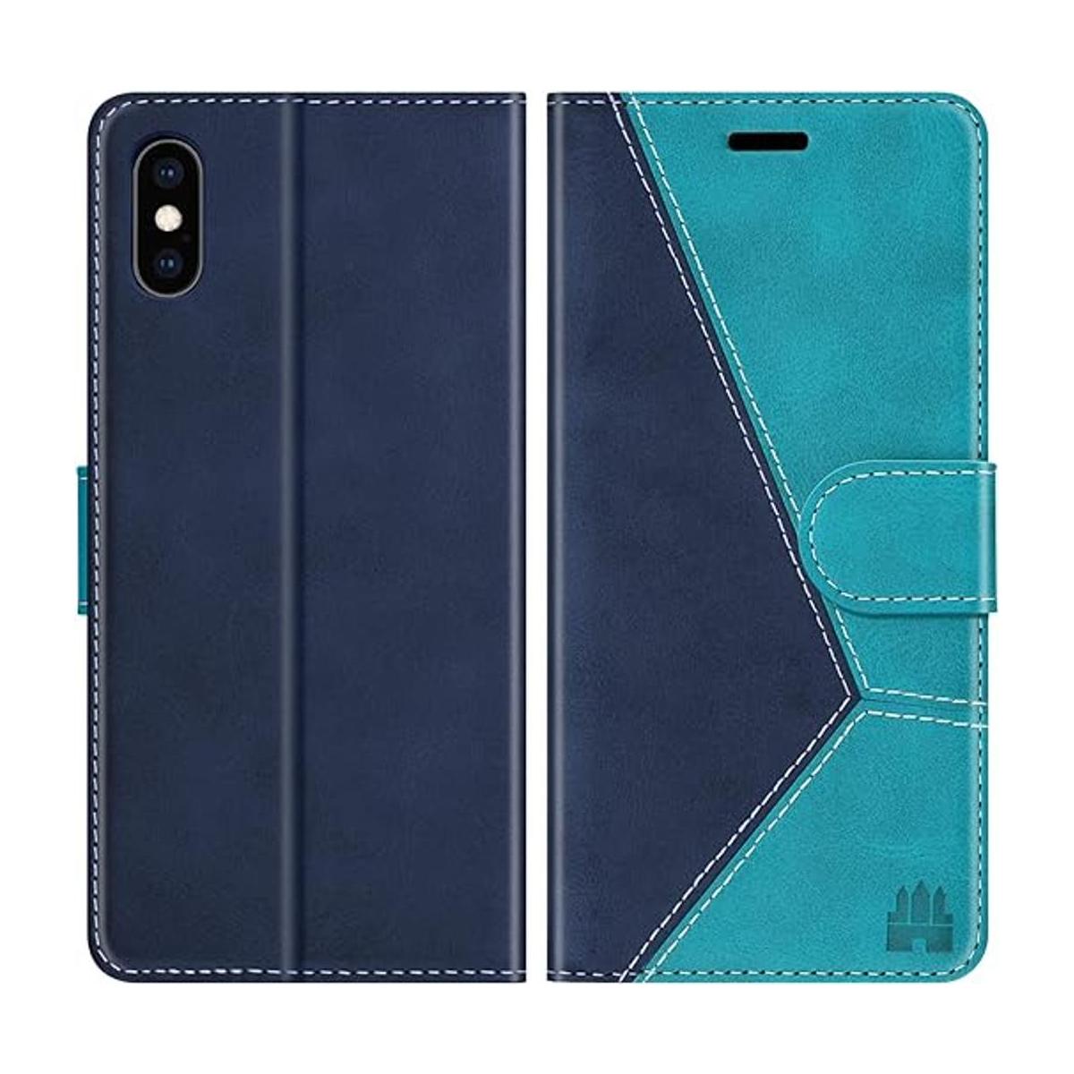 Caislean Funda tipo cartera para iPhone XXS bloqueo
