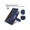 Caislean Funda tipo cartera para Galaxy A12 bloqueo RFID_3