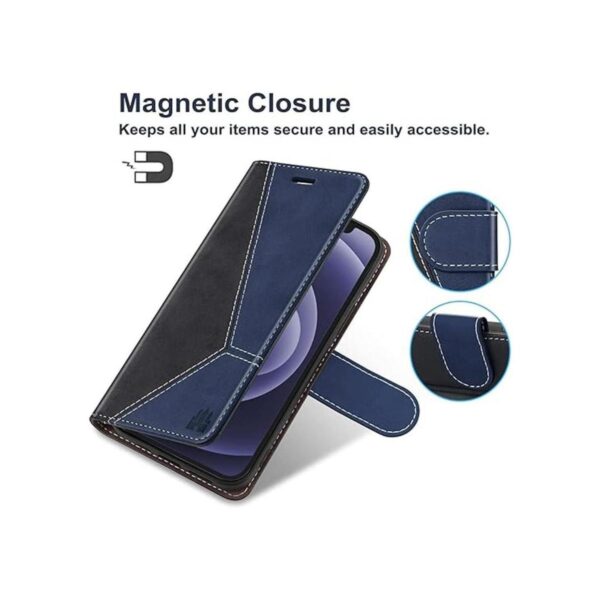 Caislean Funda tipo cartera para Galaxy A12 bloqueo RFID_3