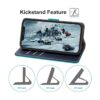 Caislean Funda tipo cartera para iPhone XXS bloqueo_5