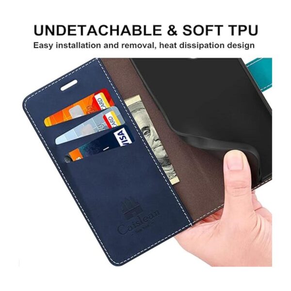Caislean Funda tipo cartera para iPhone XXS bloqueo_4