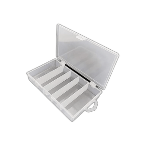 Caja de almacenamiento de plástico transparente para