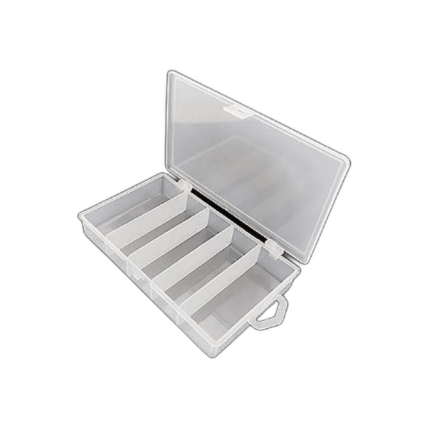 Caja de almacenamiento de plástico transparente para
