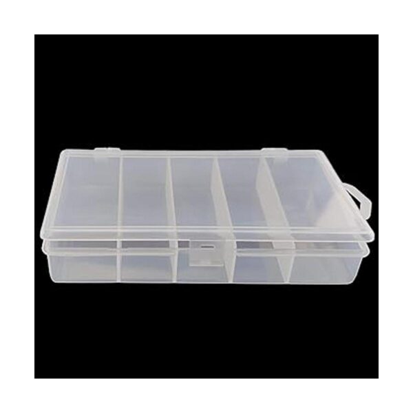 Caja de almacenamiento de plástico transparente para
