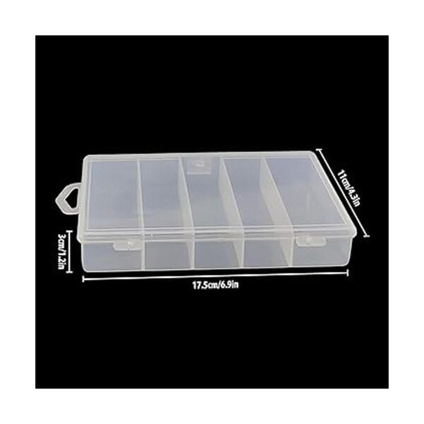 Caja de almacenamiento de plástico transparente para