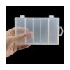 Caja de almacenamiento de plástico transparente para