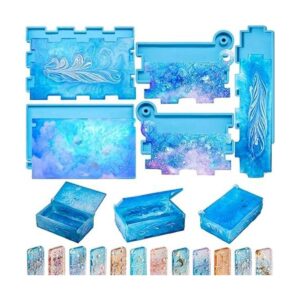 Caja de almacenamiento de dominó de resina molde de_1