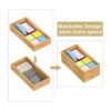 Caja de bambú apilable para cajones de bambú caja de