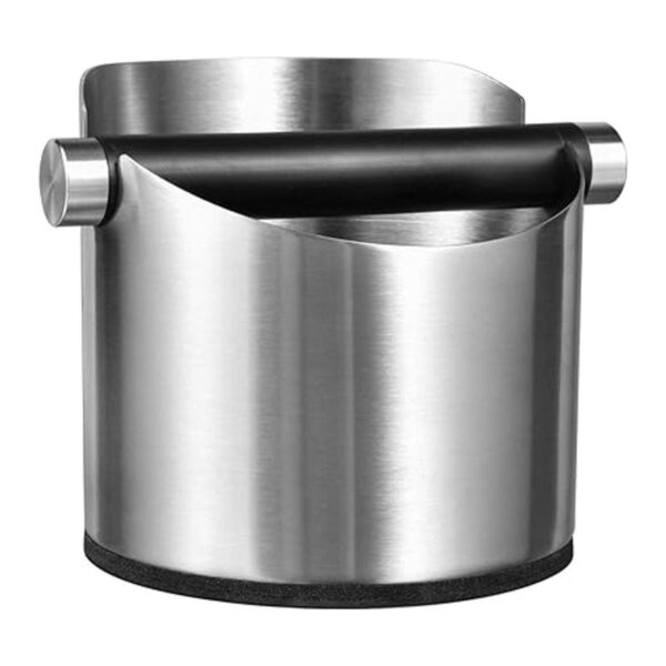 Caja de café SANTOW de acero inoxidable con barra_1