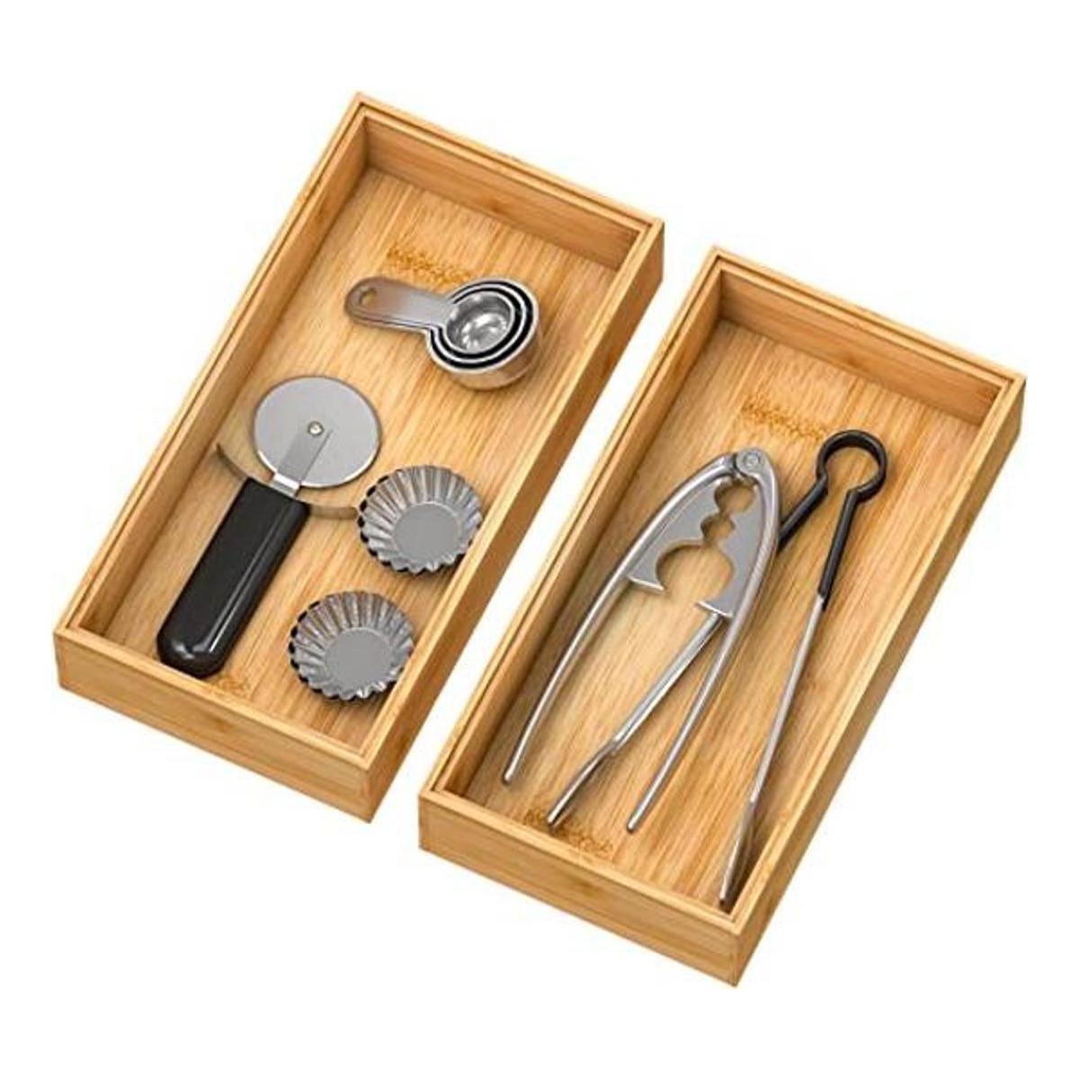 Caja de bambú apilable para cajones de bambú caja de