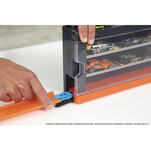 Caja de exhibición interactiva Hot Wheels con 8 autos Hot_2