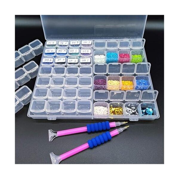 Caja de contenedores de pintura de diamantes de 56_6