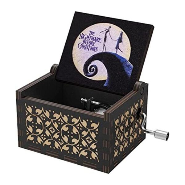 Caja de música de madera para Halloween diseño de_1