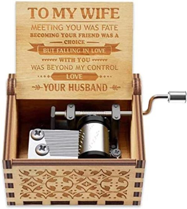 Caja de música regalo para esposa Romántico cumpleaños_1