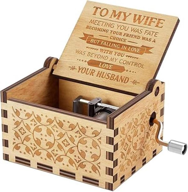 Caja de música regalo para esposa Romántico cumpleaños_2