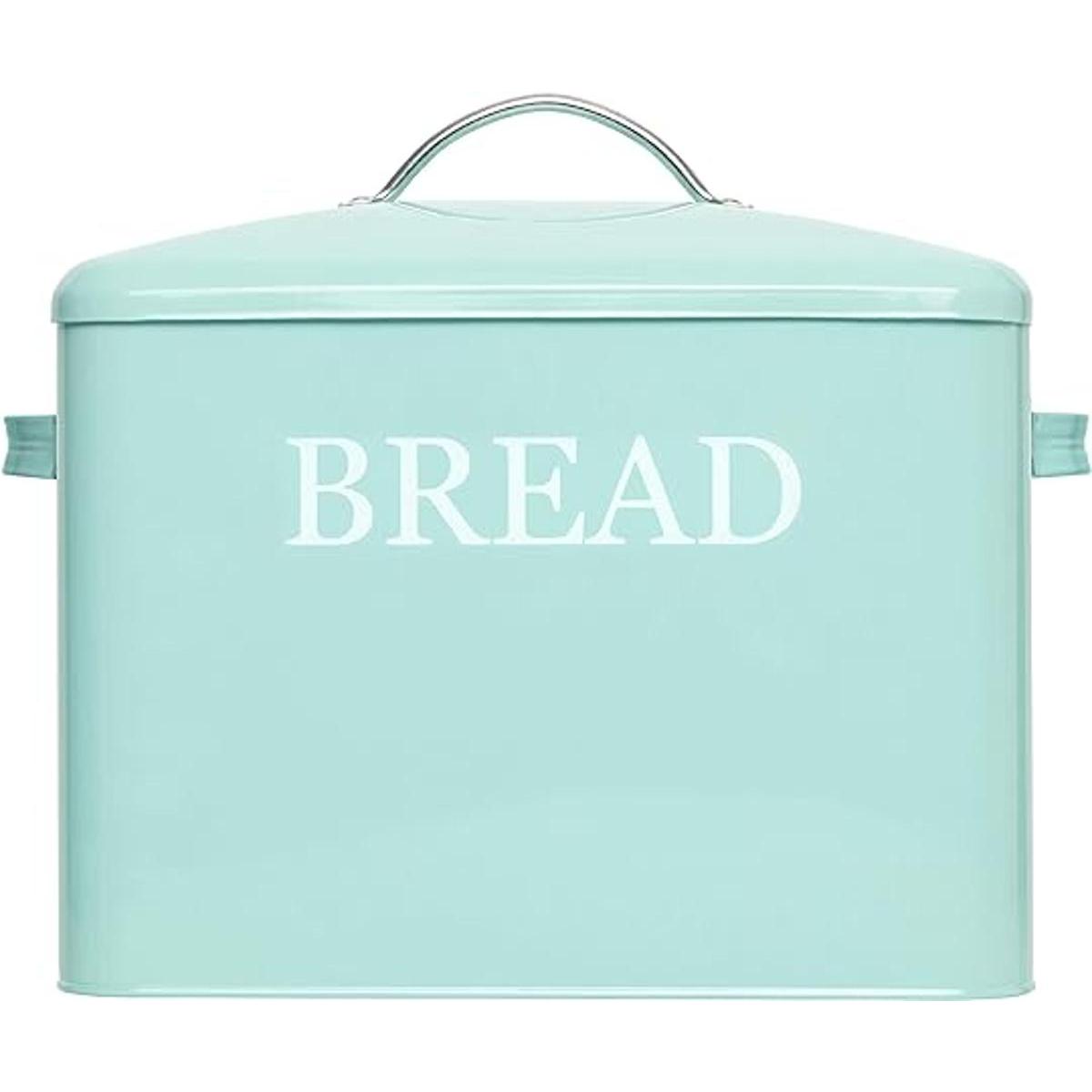 Caja de pan extra grande color verde azulado Cajas de