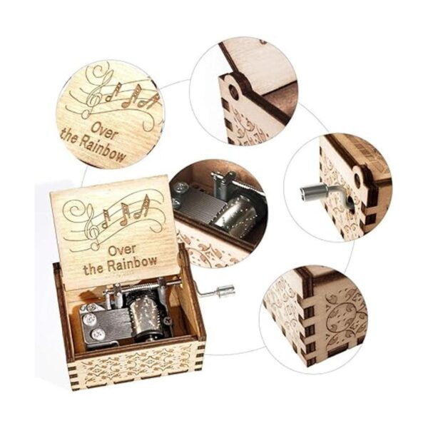Caja de música sobre el arco iris cajas de madera_2