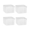 Caja de plástico cuadrada de acrílico transparente con_2