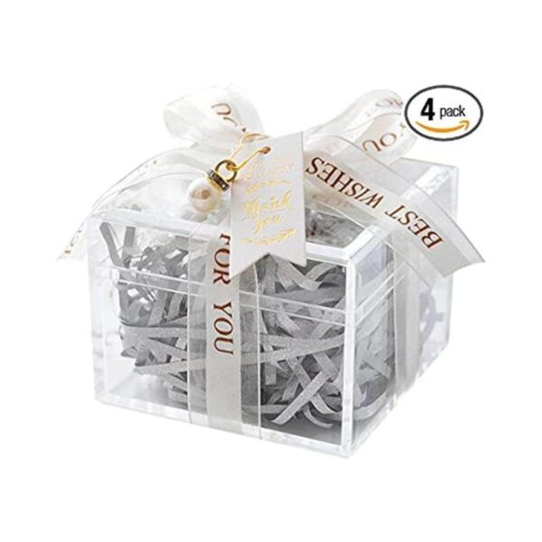 Caja de plástico cuadrada de acrílico transparente con_1