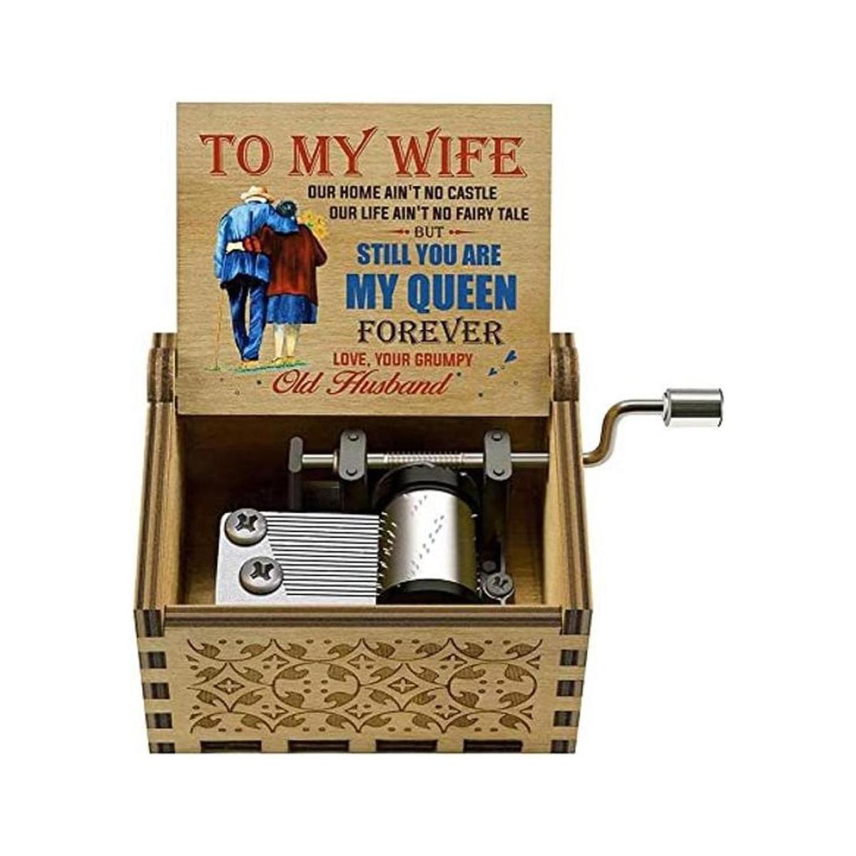 Caja de música regalo para esposa San Valentín