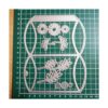 Caja de regalo con diseño de flores con troqueles de