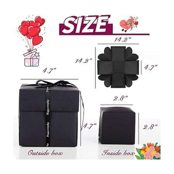 Caja de regalo de explosión foto creativa sorpresa de_2