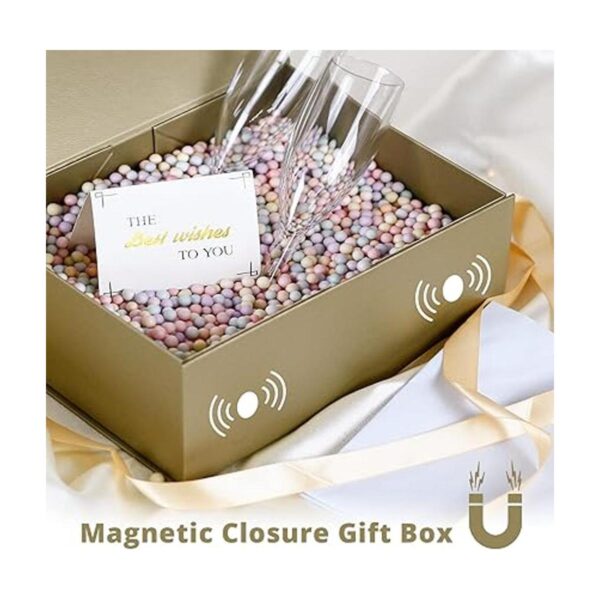 Caja de regalo grande de lujo de 13.8 x 9 x 4.3 pulgadas
