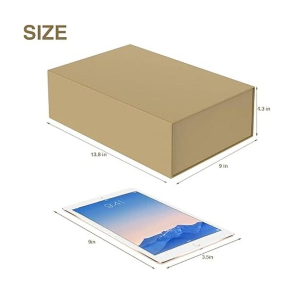 Caja de regalo grande de lujo de 13.8 x 9 x 4.3 pulgadas