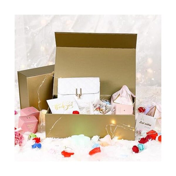 Caja de regalo grande de lujo de 13.8 x 9 x 4.3 pulgadas