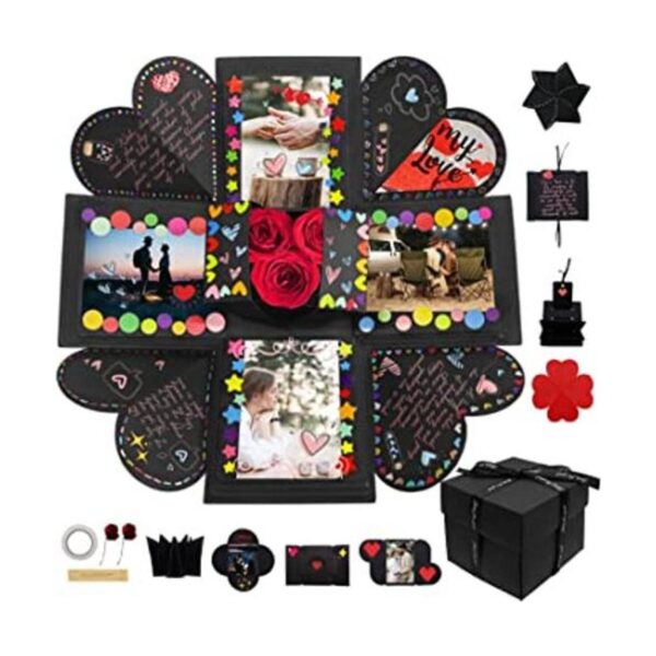 Caja de regalo de explosión foto creativa sorpresa de_1