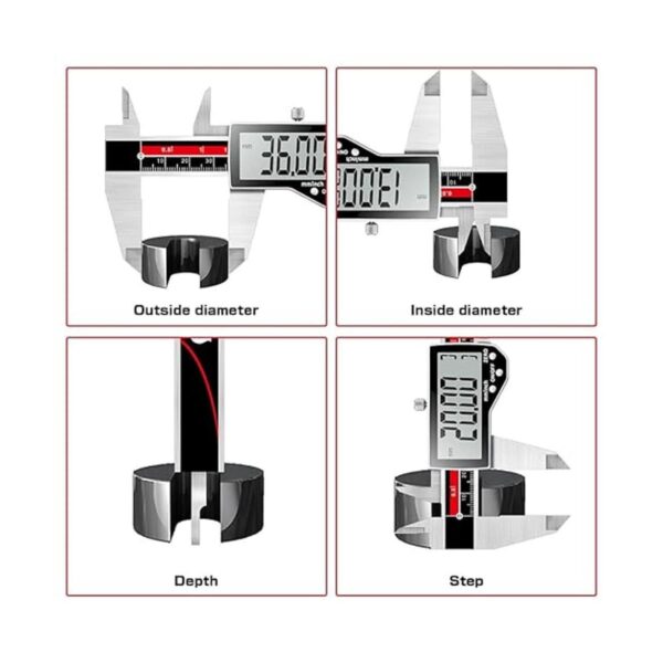 Calibrador digital herramienta de medición electrónica de_6