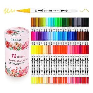 Caliart Marcadores para colorear adultos 72 marcadores_1