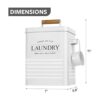 Calindiana Contenedor dispensador de jabón de lavandería