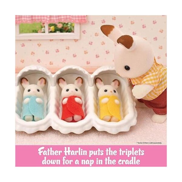 Calico Critters Juego de cuidado de trillizos juego de_5