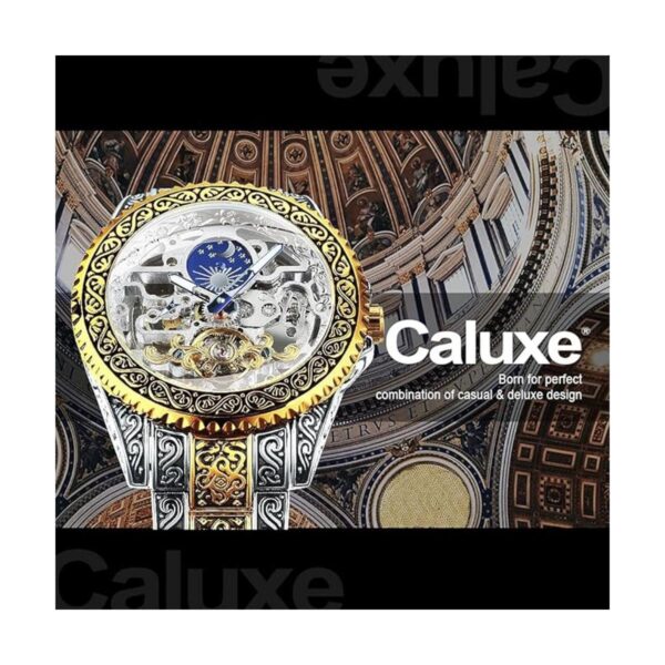 Caluxe Reloj de pulsera mecánico automático para hombre_2