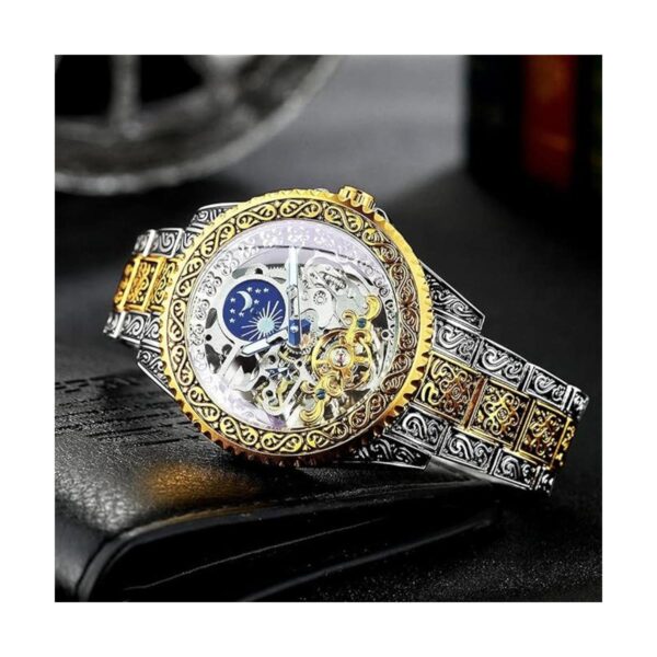 Caluxe Reloj de pulsera mecánico automático para hombre_3