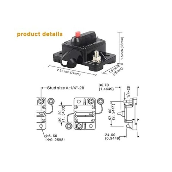 Calvert win 80 Amp disyuntor con reinicio manual para_4