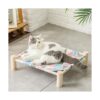 Cama hamaca para gatos y perros hamaca de madera elevada