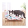 Cama hamaca para gatos y perros hamaca de madera elevada