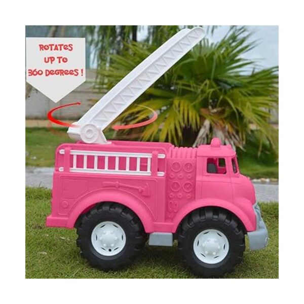 Camión de bomberos de juguete grande de plástico para_4