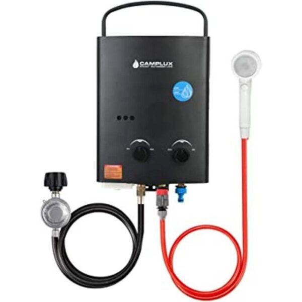 Camplux Calentador de agua portátil de 1.32 GPM_1