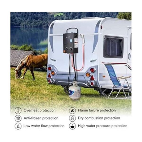Camplux Calentador de agua portátil de 1.32 GPM_3