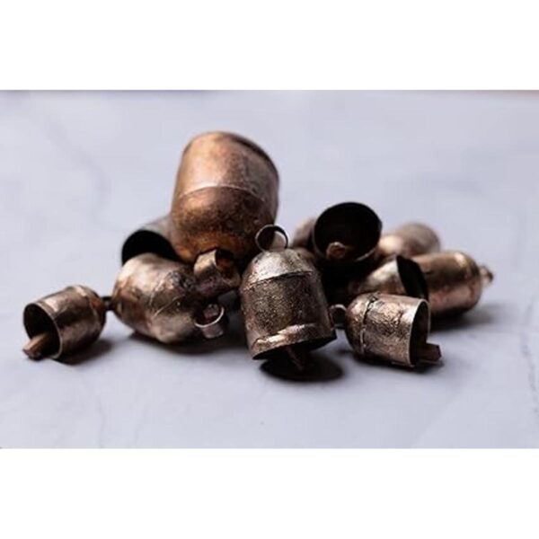 Campanas de estaño indias vintage hechas a mano con