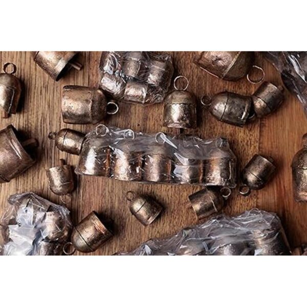 Campanas de estaño indias vintage hechas a mano con