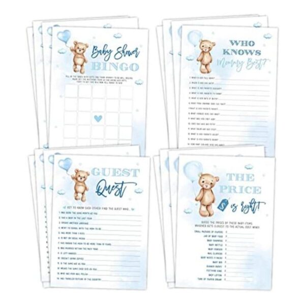 Can Bearly Wait Baby Shower Games Blue Sky Bingo Find_1