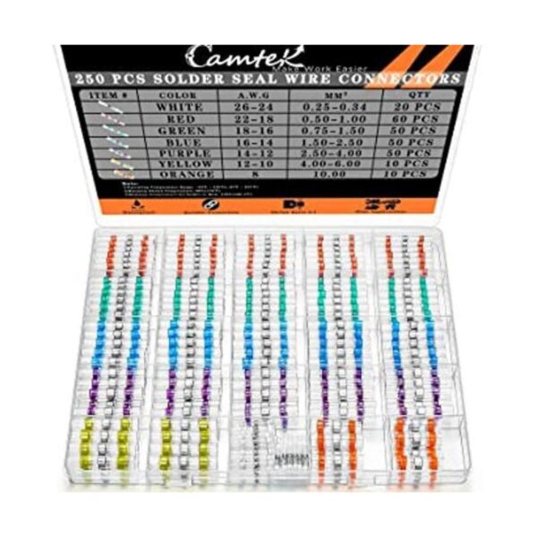 Camtek 250 conectores de alambre de sellado de soldadura_1