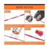Camtek 525 conectores de tope termorretráctil color rojo_4