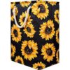 Canasta de lavandería con diseño de girasoles de sol