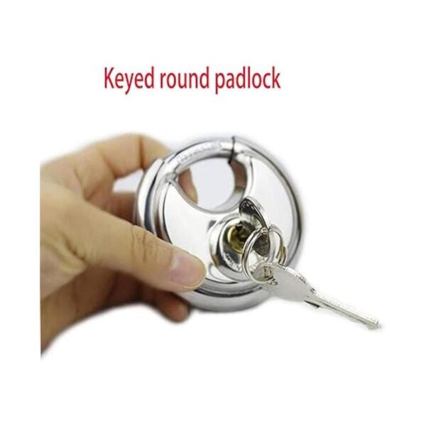 Candado con llave de disco de acero inoxidable paquete de